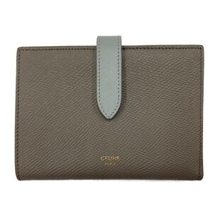 Celine Bifold Wallet Strap Pepple Mineral